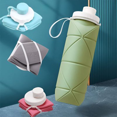 Αναδιπλούμενο Μπουκάλι Νερού από Σιλικόνη (600 ml) | FOLDSIP