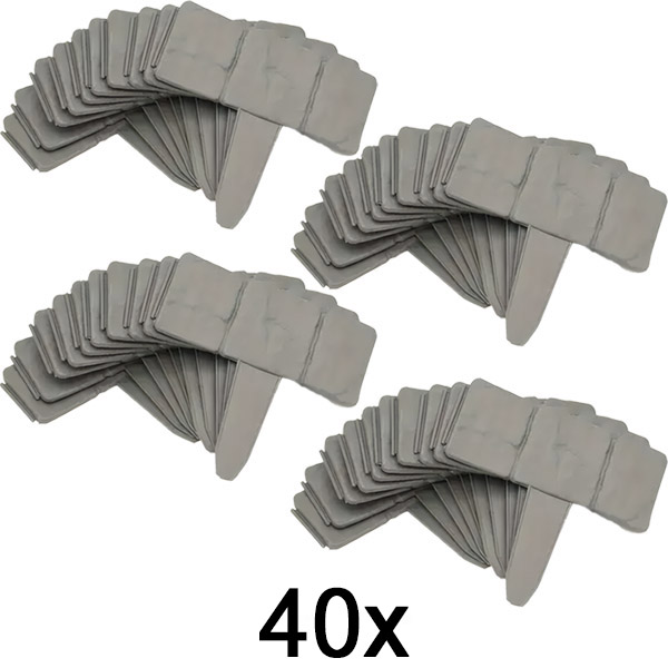 4x Πέτρινο περίγραμμα κήπου (10 τεμ.) | MINIFENCE