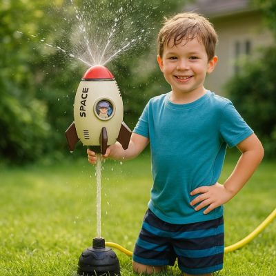 Πυραυλοειδής ποτιστήρας που ανυψώνεται & δροσίζει | FUNLUNCHER
