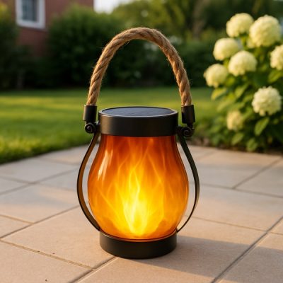 Ηλιακά φανάρια με εφέ χορευόμενης φλόγας | FLAMLUX