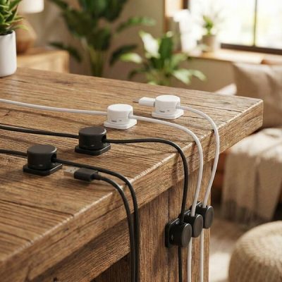 Μαγνητικός αυτοκόλλητος οργανωτής καλωδίων (12 τεμάχια) | CABLIP